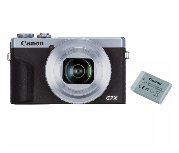 Canon PowerShot G7X Mark III srebrny + akumulator - 1152495 - zdjęcie
